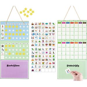 Smarfer - Magnetische pictogrammen - Beloningssysteem - Weekplanner kind - Met planbord - gekleurde pictogrammen - dagritme – routine - autisme planner - magneetjes - magneten kinderen