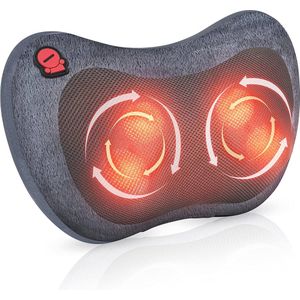 Verwarmd Massagekussen met Shiatsu Functie - Elektrische Rug- en Nekmassage voor Ontspanning en Pijnverlichting
