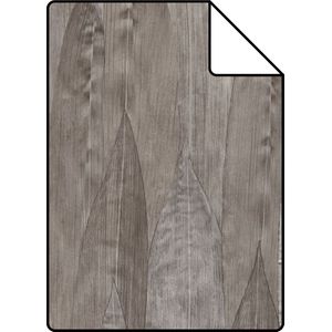 Proefstaal Origin Wallcoverings behang bladeren donker taupe - 26,5 x 21 cm - 347367-S