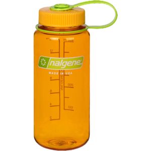 Nalgene Wide-Mouth Bottle - drinkfles - 16oz - BPA free - SUSTAIN - Clementine