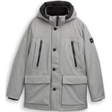 TOM TAILOR - Winterparka - Grijs - Gevoerd - Met Capuchon