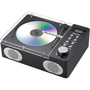 Draagbare Bluetooth CD-speler met MP3-weergave, FM-radio en USB-ondersteuning - Zwart