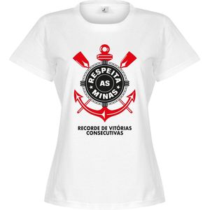 Corinthians Minas Dames T-Shirt - Wit - XXL