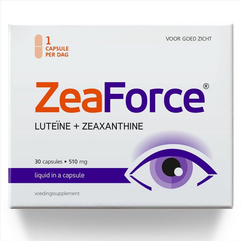 ZeaForce - Multivitaminen - 30 Capsules - Geconcentreerde Samenstelling voor Gezichtsvermogen