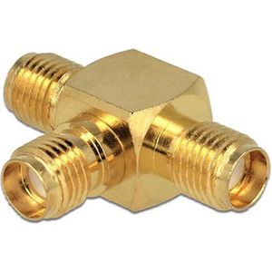 SMA Splitter - SMA (v) naar 2x SMA (v) - T-Splitter - Verguld - 50 Ohm - Per 1 stuk(s)