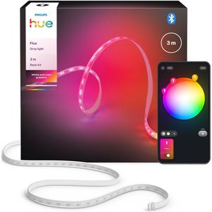 Philips - Hue Flux - LED Strip - Gekleurd en Helder - 3 m - 1200 Lumen