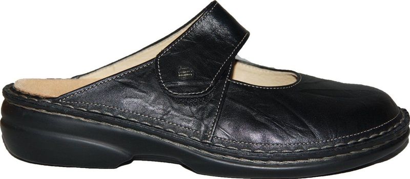 Finn Comfort - Stanford - Dames Slippers - Zwart - Nappa Leer