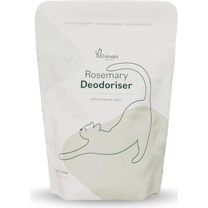 Catuals Mineral Based Biologische Kattenbakvulling Geurverdrijver - Neutraliseert Urinegeur van Katten - Rosemary - 500g