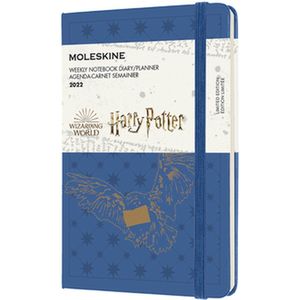Moleskine 12 Maanden Agenda - 2022 - Harry Potter - Wekelijks - Pocket - Hardcover - Antwerps Blauw