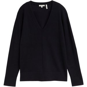 Tom Tailor - Dames pull - Maat XXL - Vrouwen - ZWART - Viscose