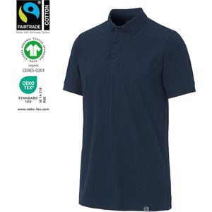 Cottover STRETCH POLO PIQUE MEN - GOTS GECERTIFICEERD 141506 - Marine - M