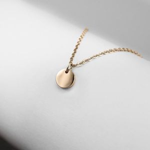 Ponytail & Co® Hanger Mini munt Graveren - Dames - Staal roségoudverguld - 7 mm