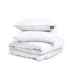 Dreamhouse - Dekbedovertrekset - Wit - Stone Washed Satijn - Incl. Kussensloop - 220 x 200 cm