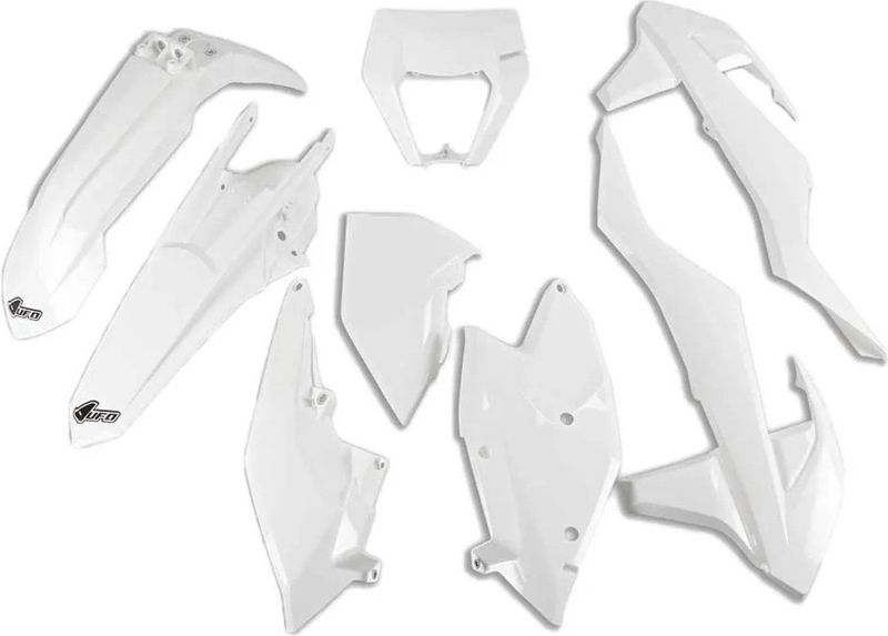 Ufo Ktm Exc/exc-f 2017-2019 With Headlight Ktkit523-047 Plastic Set Wit