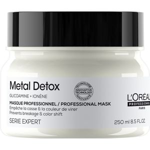 L’Oréal Professionnel Metal Detox Masker – Beschermend masker tegen haarbreuk en kleurverandering voor meer glans – Voor beschadigd haar – 250ml