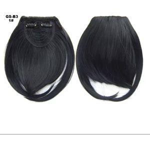 Synthetische pony haarstukken]met klemmetjes vast te maken]The Hair Label