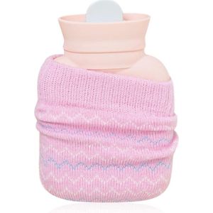 Zylo® Oplaadbare Kruik - Elektrische Kruik - 1x320ml - met Gebreide Mouwen - 20x15x1cm - Roze