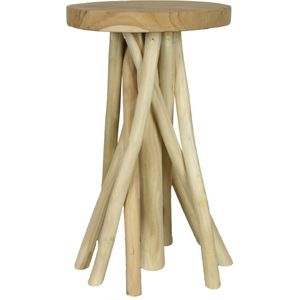 DKNC - Tafel teak hout - 28x48cm - Creme