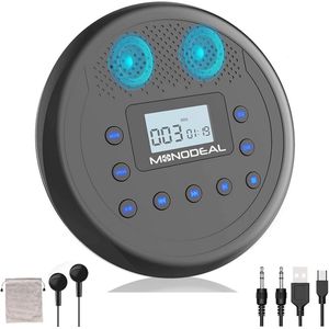MONODEAL Draagbare CD-Speler Met Ingebouwde Luidsprekers Voor Kinderen, Auto, Studenten, Volwassenen - Anti-Kip Met Hoofdtelefoon