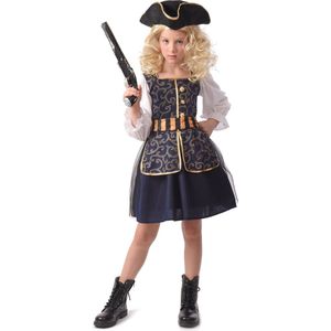 LUCIDA - Chique piratenvermomming voor meisjes - L 128/140 (10-12 jaar)