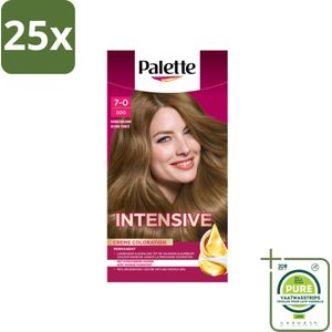 25 x Poly Palette - Haarverf - Donkerblond 500 - 115ml - Grootverpakking - Haarverf - Donkerblond - Grijsdekking - Langdurige Kleur - Haarkleur