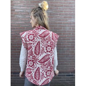 Hill Fashion - Gilet - Milou - Rood - Maat one-size t/m maat 42