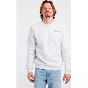Protest Prtvito - Trui Heren - Lange mouwen - Ronde hals – White Melange