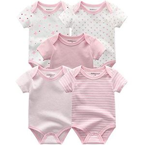 Katoenen Baby Rompertjes Set van 5 voor Jongens en Meisjes