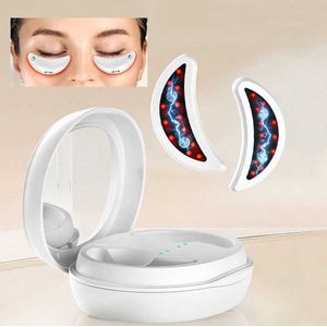 LED-oogmassageapparaat met rood licht, voor donkere kringen en wallen