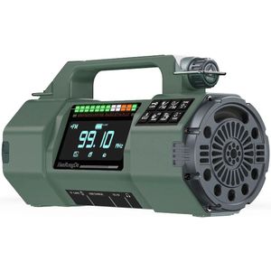 YOIN noodradio - Met zaklamp en SOS - Multifunctionele buiten radio - Handmatige noodgenerator - Led zaklamp - SOS alarm