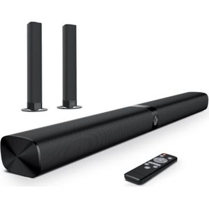 Thuys - Soundbar - Zwart - 90W - Draadloos - 2 in 1 Design - Surround Set
