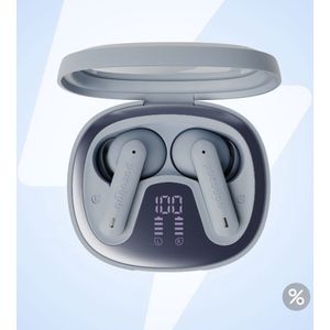 pocobob® 8 - Draadloze oordopjes - Lichtblauw - In-ear oortjes - Met mic - Met APP