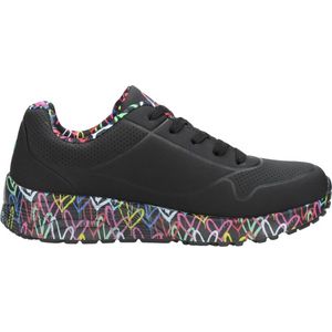 Skechers Uno Lite Meisjes Sneakers - Zwart;Multicolour - Maat 29