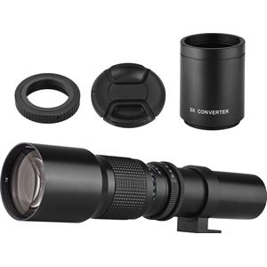 DutchOptics 500mm/1000mm f8.0 MF telelens zoomlens voor Canon EOS EF foto camera