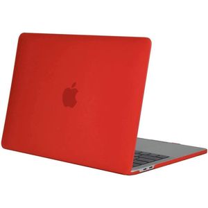 Selwo™ Hoes compatibel met MacBook Pro 13 2020-2016 release M1 A2338 A2289 A2251 A2159 A1989 A1706 A1708 - plastic harde schaal compatibel met MacBook Pro 13 inch met/zonder Touch Bar, rood