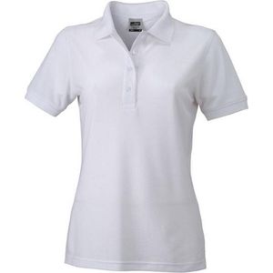 James and Nicholson Dames/dames Werkkleding Poloshirt (Wit)