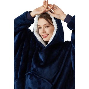 Oversized deken hoodie sweatshirt - super zacht en comfortabel - unisex - volwassenen tieners