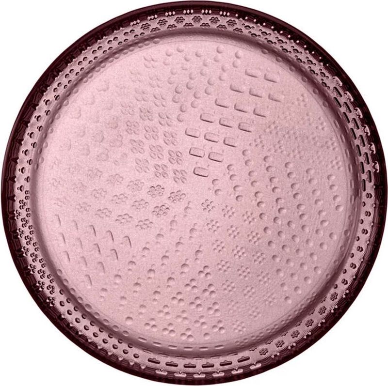 Iittala Oiva Toikka Tundra plat bord D15,4cm calluna rood