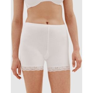 Fine Woman dames boxershort met kort pijpje  - M  - Wit