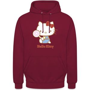 Hello Kitty Met Een Lollipop Hoodie Unisex