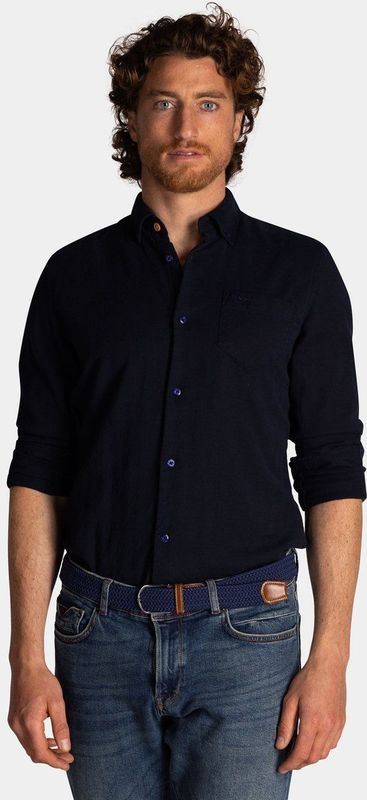 NZA - Katoenen Overhemd - Blauw - Regular Fit