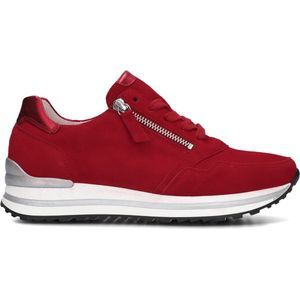 Gabor - 528 - Lage Sneakers - Rood - Comfort Collectie