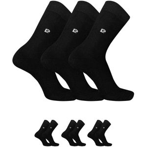 Pierre Cardin Heren Thermosokken - 3 Paar - Katoen - Naadloos - Volledig Badstof - Full Terry - Katoenen Thermo Sokken - Warme Wintersokken - Zwart - Maat 40-46
