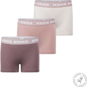 Koko Noko - Boxershorts - Roze - Bio - Cotton - 3-pack - Maat 86/92