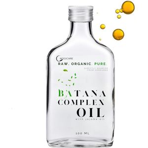 Biologisch Batana-olie Complex- 100% Pure en Virgin Batana haarolie met jojoba oil - Honduras - Dr. Sebi - haargroei - haaruitval - voor haar, huid en gezicht - EU Bio Keurmerk - Hydraterend, voedend en herstellend