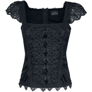 Sinister Gothic Gothic Top Dames Top - zwart - XL