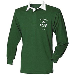 Rugby Shirt Ierland Heren Lange Mouw XXL - Perfect Cadeau voor Rugby Fans