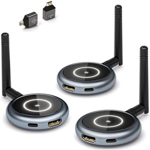 Draadloze HDMI-Zender en Ontvangers - Tot 4 Ontvangers - 165FT/50M Streaming 1080P @60Hz