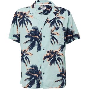 Shirt - Relaxed Overhemd - Korte Mouwen - Viscosemix - Casual Resort Pasvorm