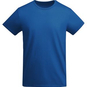 Kobalt Blauw 3 pack unisex t-shirts BIO katoen Model Breda merk Roly maat L